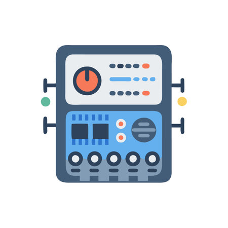 Compact Digital Sound Processor Icon for Devicesのイラスト素材