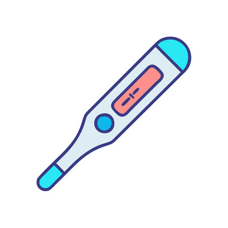 Reliable Digital Thermometer Icon for Accuracyのイラスト素材