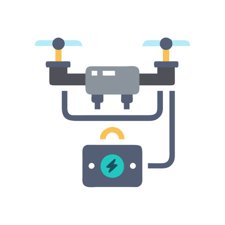 Compact Drone Charger for Easy Transportのイラスト素材