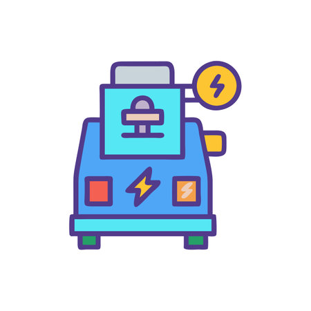 Stylish Electric Can Crusher for Modern Kitchensのイラスト素材