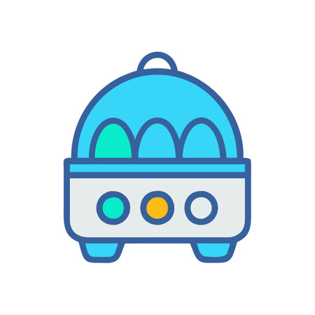 Stylish Electric Egg Cooker for Modern Kitchensのイラスト素材