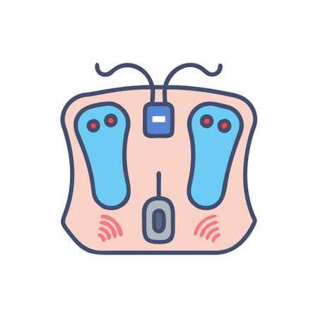 Electric Foot Massager Icon for Relaxationのイラスト素材