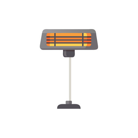 Innovative Electric Patio Heater Vector Iconのイラスト素材