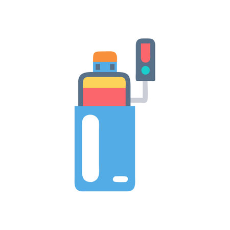 Innovative Electric Lighter Vector Iconのイラスト素材