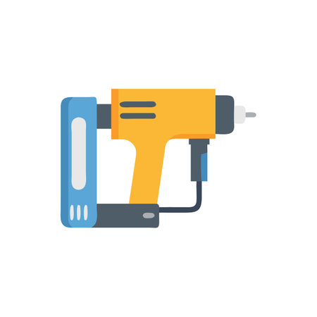 Innovative Electric Nail Gun Vector Iconのイラスト素材