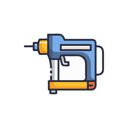 Creative Electric Nail Gun Design Iconのイラスト素材