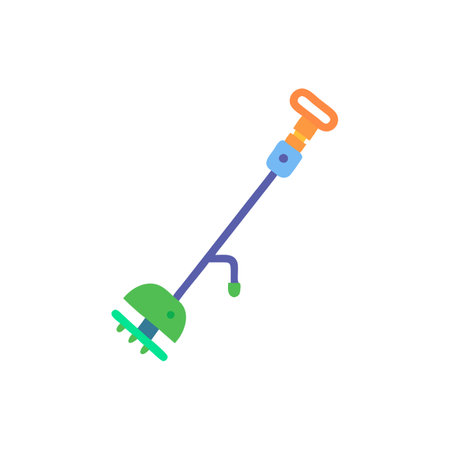 Electric String Trimmer Icon for Gardeningのイラスト素材