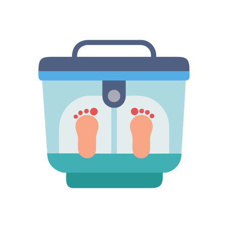 Unique Foot Spa Machine Electrical Iconのイラスト素材