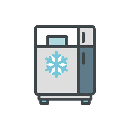 Unique Freezer Electrical Iconのイラスト素材