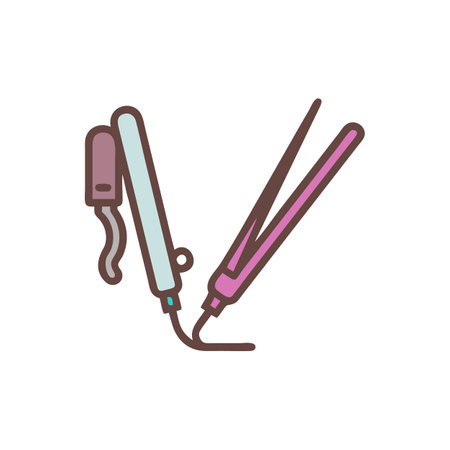 Reliable Hair Curler Icon for Quality Curlsのイラスト素材