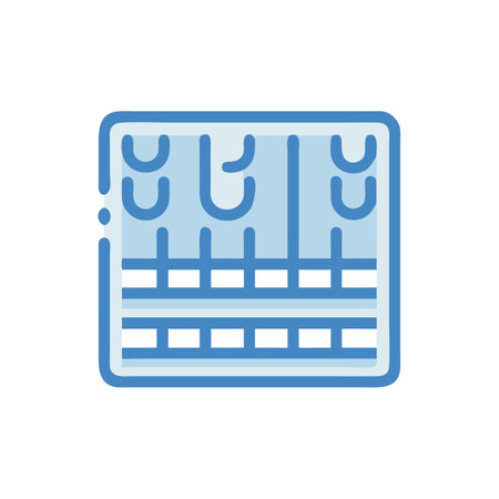 Unique Floor Heating System Electrical Iconのイラスト素材