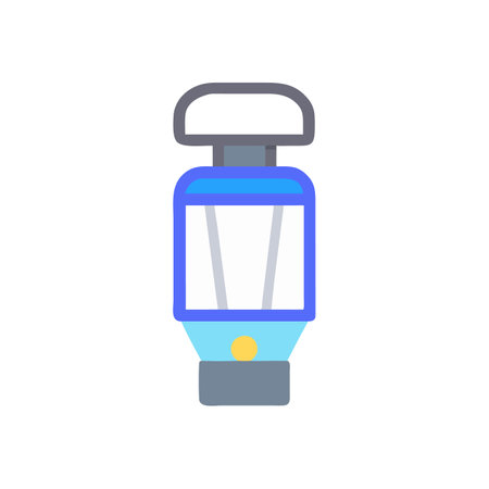 Stylish LED Lantern for Modern Outdoor Activitiesのイラスト素材