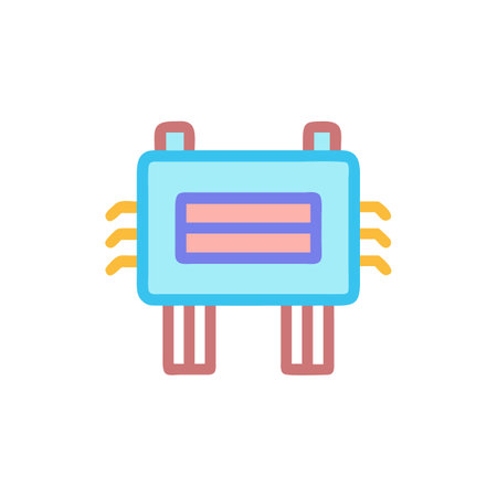 Neon Sign Transformer Icon for Illuminationのイラスト素材