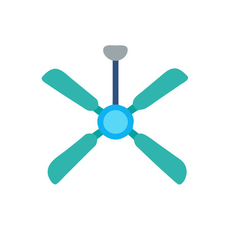 Stylish Ceiling Fan Design for Contemporary Spacesのイラスト素材