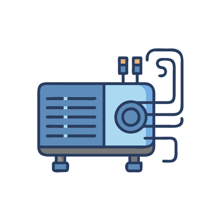 Heat Pump System Icon for Energy Efficiencyのイラスト素材