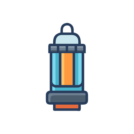 Compact LED Lantern for Easy Storageのイラスト素材