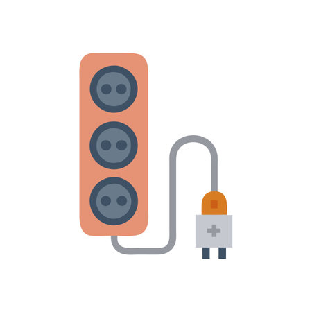 Creative Extension Cord Design Iconのイラスト素材