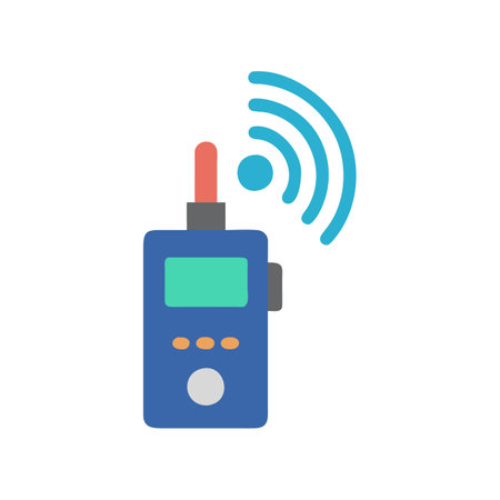 RF Signal Detector Icon for Monitoringのイラスト素材