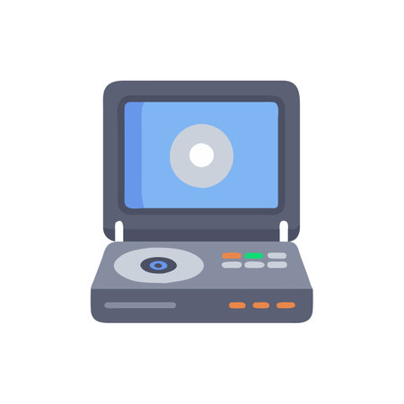 Portable DVD Player Icon for Entertainmentのイラスト素材