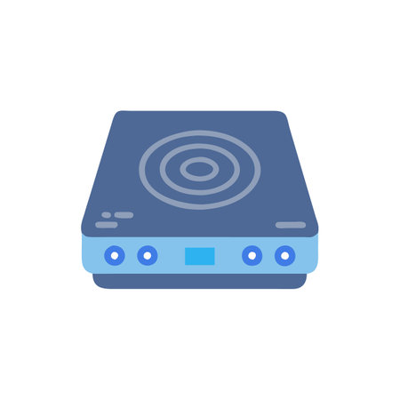 Portable Induction Cooker Icon for Cookingのイラスト素材