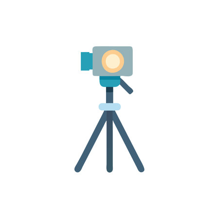 Tripod Light Icon for Photographyのイラスト素材