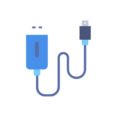 USB Cable Icon for Connectivity