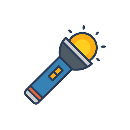 Compact Solar Flashlight for Easy Carryingのイラスト素材