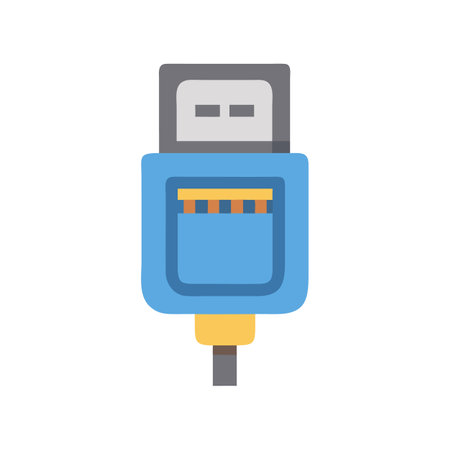 Stylish USB Charger Design Iconのイラスト素材