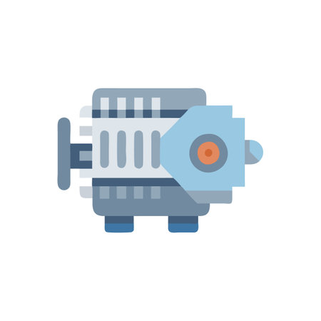 Stylish Vehicle Alternator Design Iconのイラスト素材