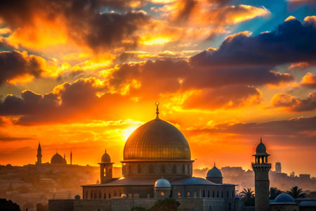 Al-Aqsa Mosque Photography - Old City of Jerusalemの写真素材