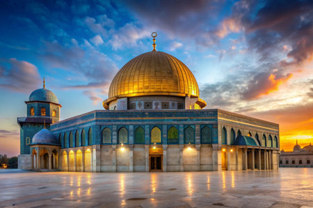 Al-Aqsa Mosque Photography - Old City of Jerusalemの写真素材