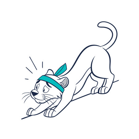 Graceful Panther's Unstable Drawingのイラスト素材