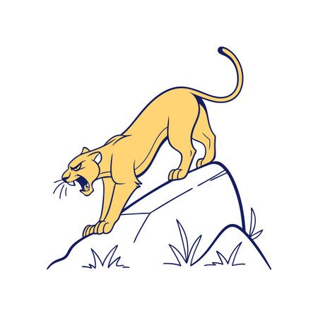 Panther's Feverish Foraging Adventureのイラスト素材