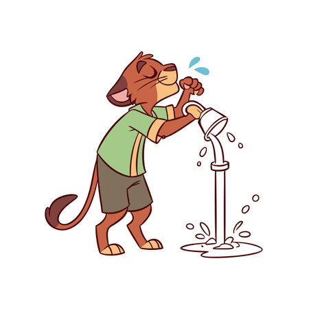 Panther's Energized Musical Journeyのイラスト素材