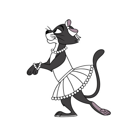 Drained Panther in the Park Illustrationのイラスト素材