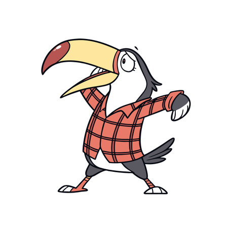 Toucan Dancing in Ballroomのイラスト素材