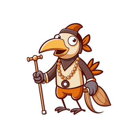 Creating Jewelry with a Cheeky Toucanのイラスト素材