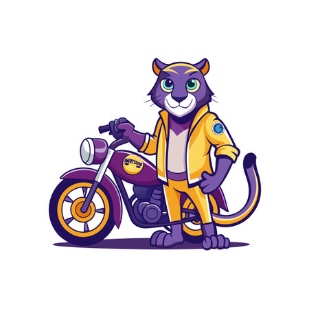 Breathless Panther Maintaining Model Motionsのイラスト素材