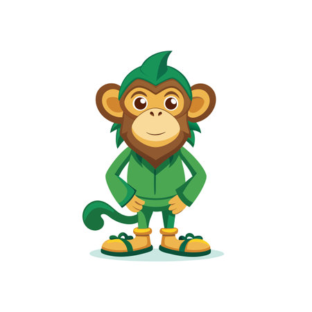 Ailing Monkey's Festival Adventureのイラスト素材