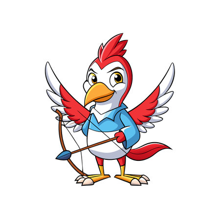 Light Parrot Archery Adventureのイラスト素材