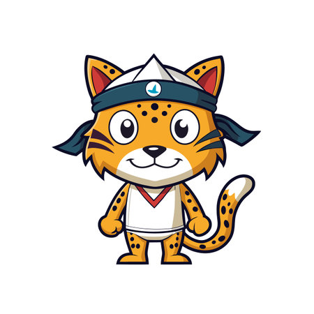 Jaguar's Passion for Origami Artのイラスト素材