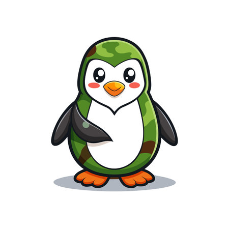 Penguin's Fun Experience in Scrapbookingのイラスト素材