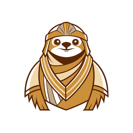 Comic Depiction of a Stressed Slothのイラスト素材