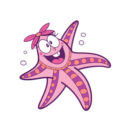 Design Unique Twinkle the Twinkling Starfishのイラスト素材