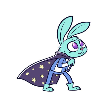 Orbit the Galactic Bunny Creative Designのイラスト素材