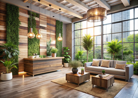 Sustainable and eco-friendly interior designの写真素材