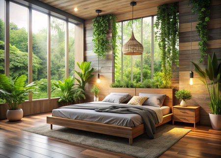 Sustainable and eco-friendly interior designの写真素材