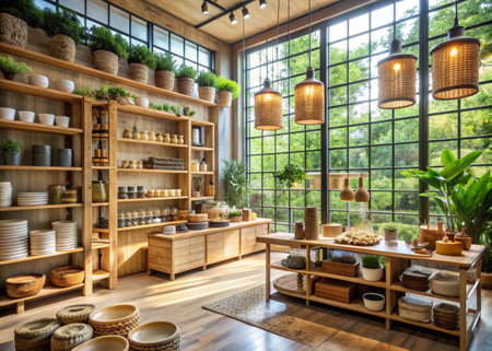 Sustainable and eco-friendly interior designの写真素材