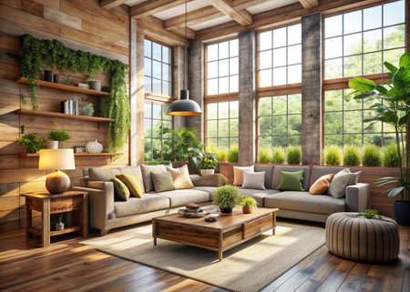 Sustainable and eco-friendly interior designの写真素材