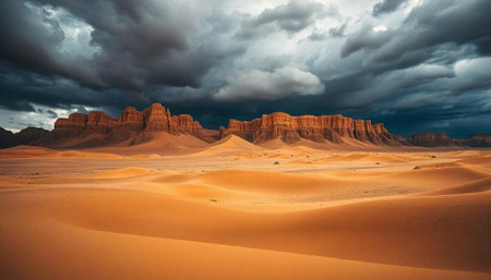Wadi Rum desert in Jordan, Middle East. Sand dunesの写真素材
